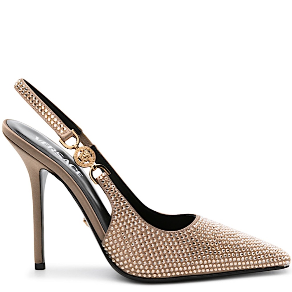 Versace Medusa '95 110mm Crystal Slingback pumps